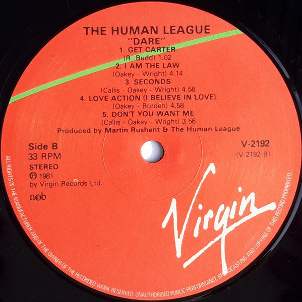 The Human League : Dare! (LP, Album)
