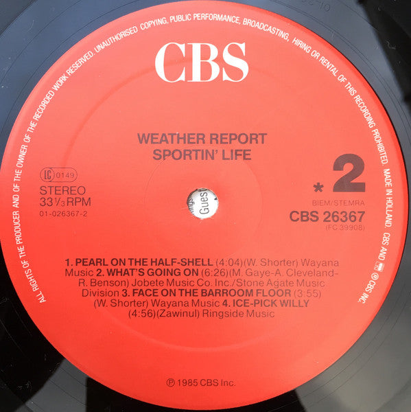 Weather Report : Sportin' Life (LP, Album, RE)