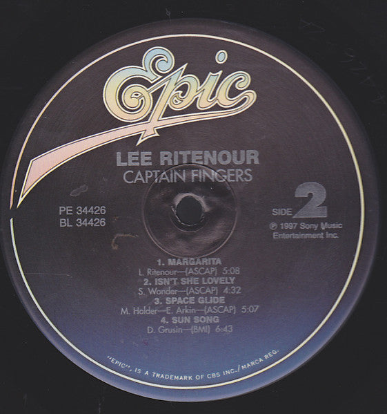 Lee Ritenour : Captain Fingers (LP, Album, RE)