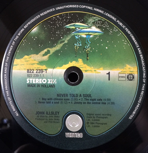 John Illsley : Never Told A Soul (LP, Album)