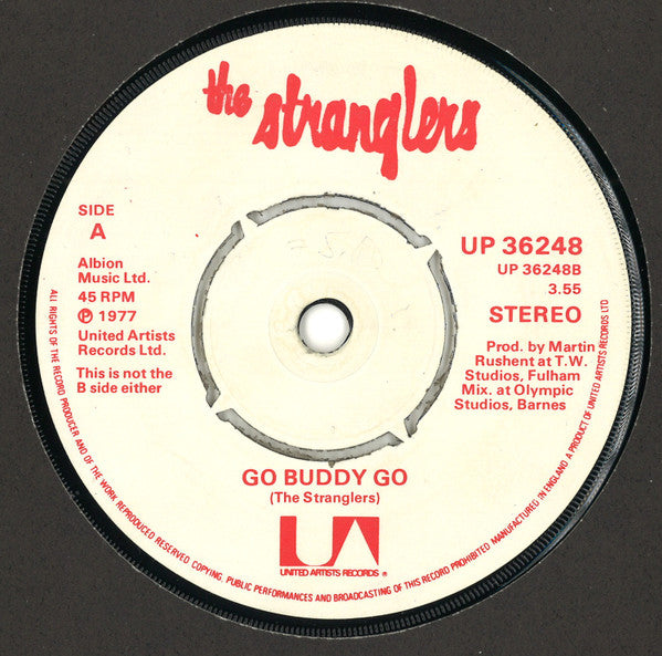 The Stranglers : Peaches / Go Buddy Go (7", Single, Apr)