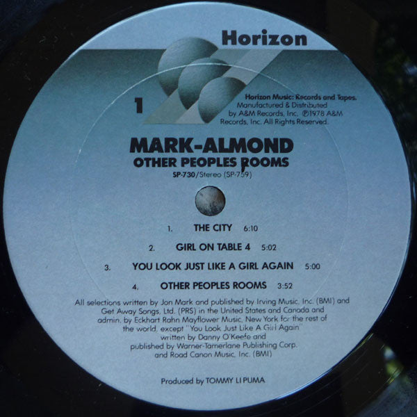 Mark-Almond : Other Peoples Rooms (LP, Album, Ter)