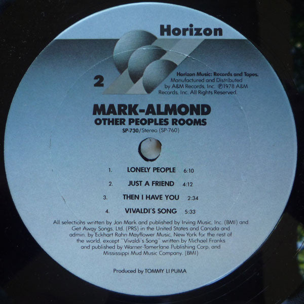 Mark-Almond : Other Peoples Rooms (LP, Album, Ter)