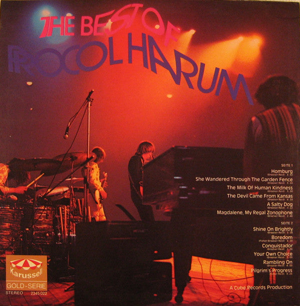 Procol Harum : The Best Of Procol Harum (LP, Comp)
