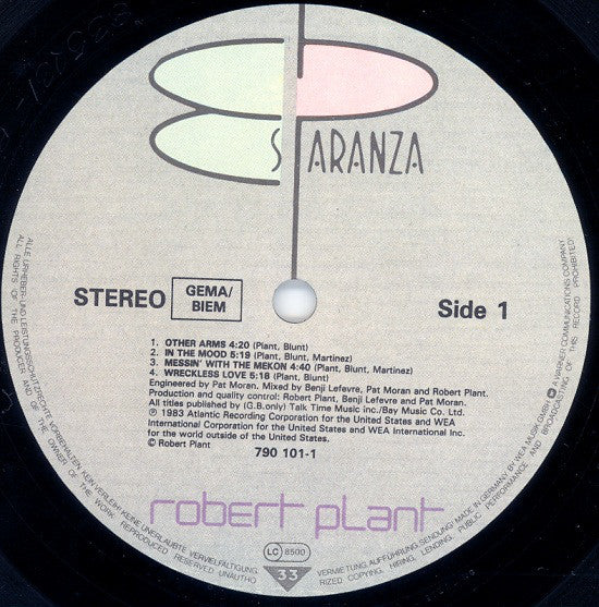 Robert Plant : The Principle Of Moments (LP, Album)