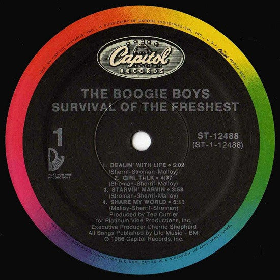 Boogie Boys : Survival Of The Freshest (LP, Album)