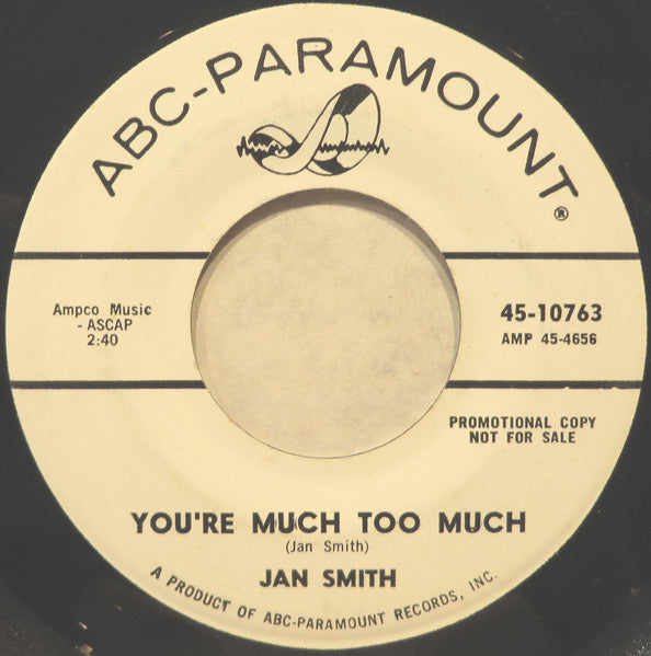 Jan Smith (4) : Lonely Town (It's Tough To Be Down) (7", Promo)