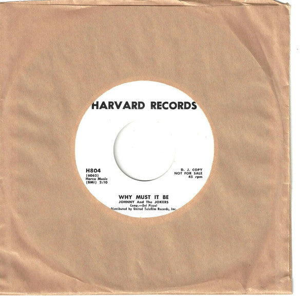 Johnny And The Jokers : Do-Re-Mi-Rock / Why Must It Be (7", Promo)