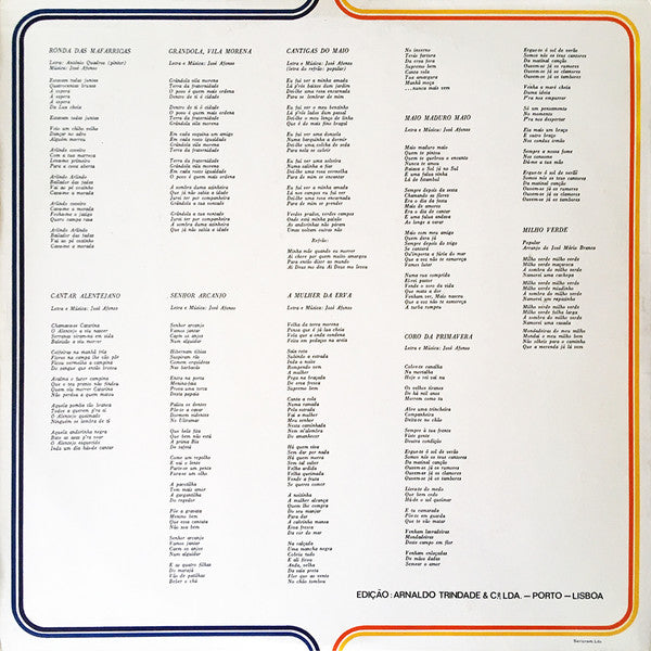 José Afonso : Cantigas Do Maio (LP, Album, Gat)