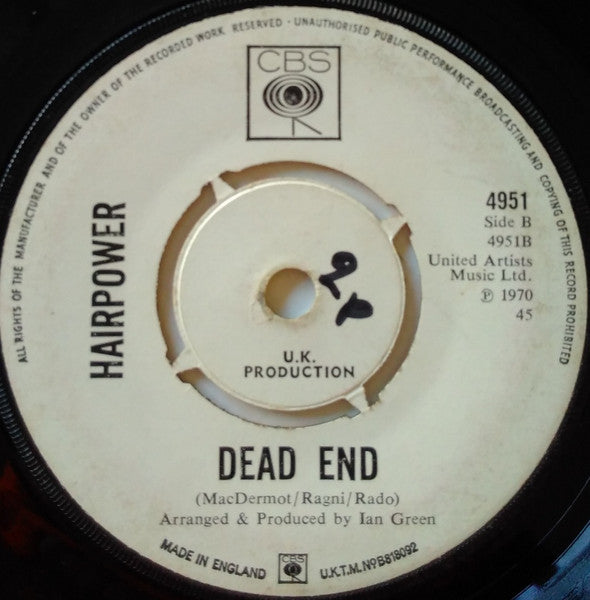 Hairpower : Royal International Love-In (7", Promo)