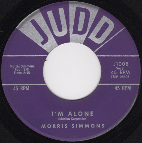 Morris Simmons : Sharlene / I'm Alone (7")