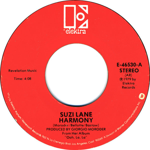 Suzi Lane : Harmony (7", Single)
