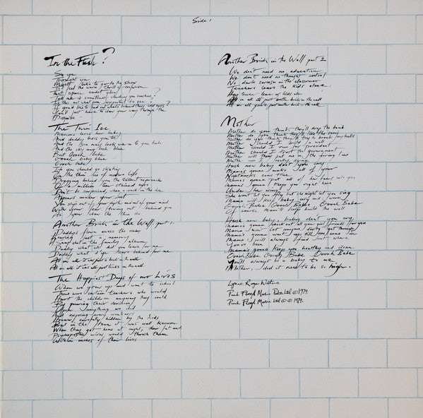 Pink Floyd : The Wall (2xLP, Album, Gat)