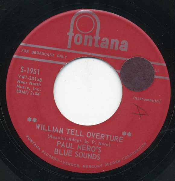 The Blue Sounds Inc. : William Tell Overture / Nut Shaker (7", Single, Promo)