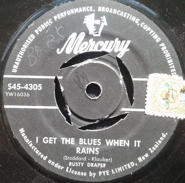 Rusty Draper : I Get The Blues When It Rains / Buzz Buzz Buzz (7")
