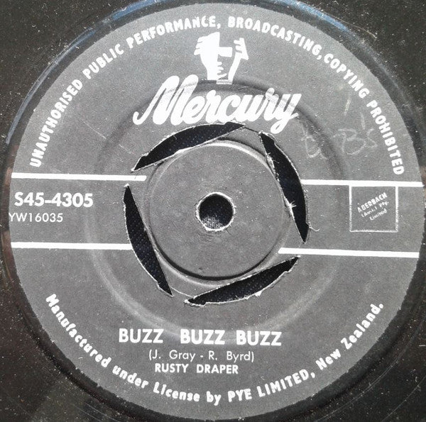 Rusty Draper : I Get The Blues When It Rains / Buzz Buzz Buzz (7")