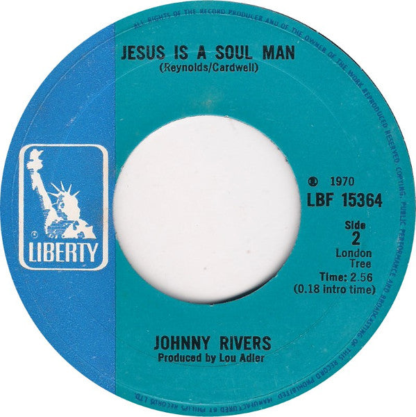 Johnny Rivers : Into The Mystic / Jesus Is A Soul Man (7", Single)