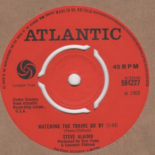 Steve Alaimo : Watching The Trains Go By / Thank You For The Sunshine Days (7", Single)