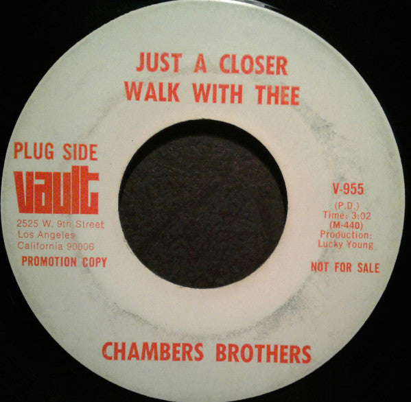 The Chambers Brothers : Girls, We Love You / Just A Closer Walk With Thee (7", Single, Mono, Promo)
