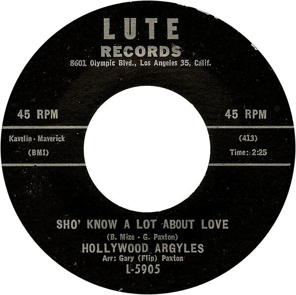 Hollywood Argyles : Alley-Oop (7", Single, Styrene, Bri)