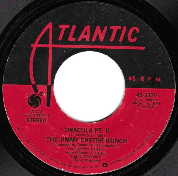 The Jimmy Castor Bunch : Space Age / Dracula Pt. II (7", RI-)