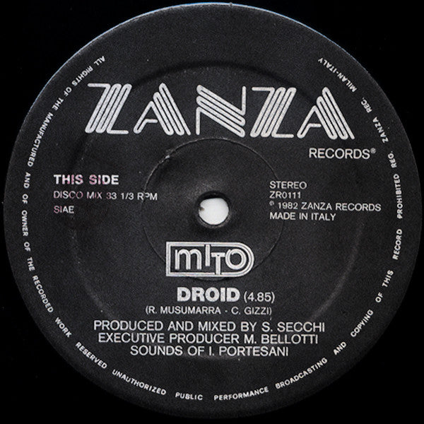 Mito : Droid (12", Maxi, Bla)