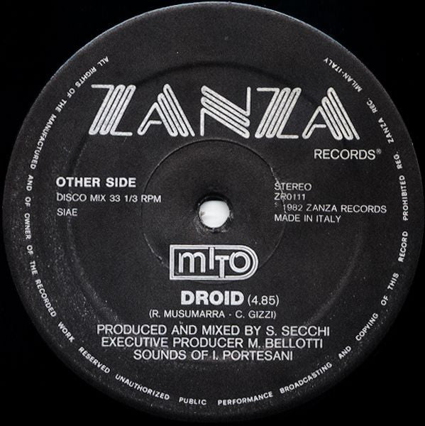 Mito : Droid (12", Maxi, Bla)