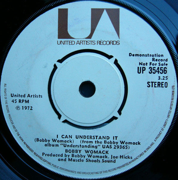 Bobby Womack : I Can Understand It / Harry Hippie (7", Promo)