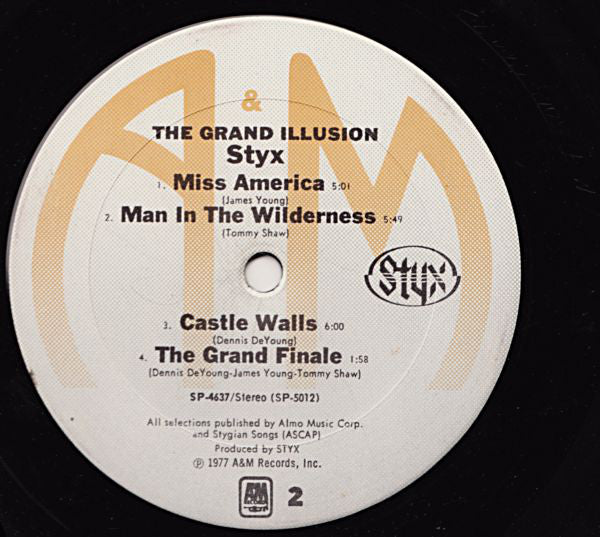 Styx : The Grand Illusion (LP, Album, Mon)