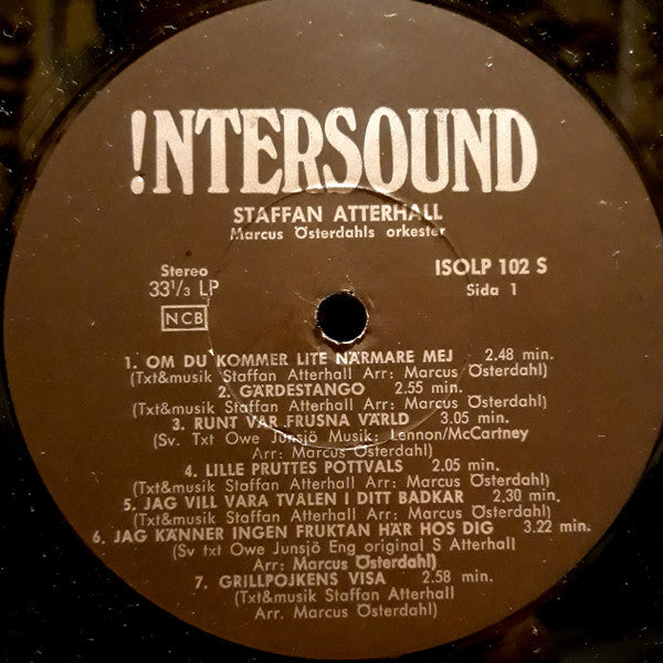 Staffan Atterhall, Marcus Österdahls Orkester : Om Du Kommer Lite Närmare Mej (LP, Album, Bioplastic)