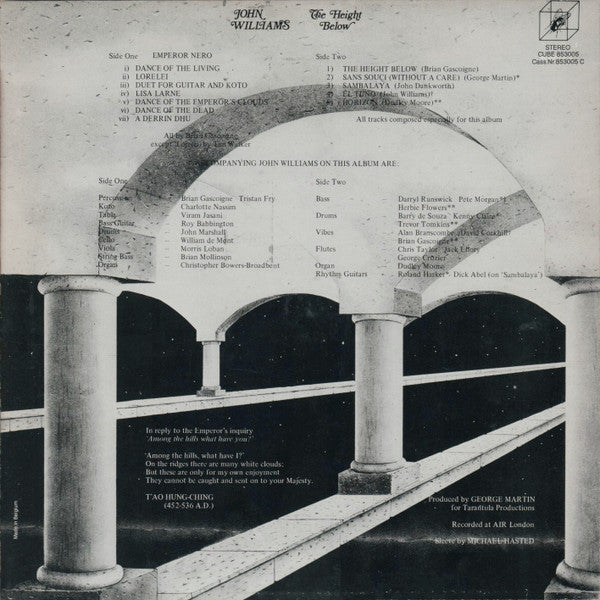 John Williams (7) : The Height Below (LP, Album, RE)