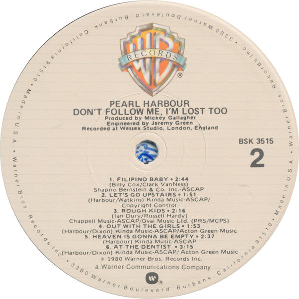 Pearl Harbour : Don't Follow Me, I'm Lost Too (LP, Album, Los)
