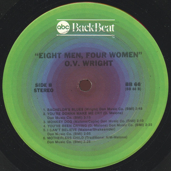 O.V. Wright : 8 Men And 4 Women (LP, Album, RE)