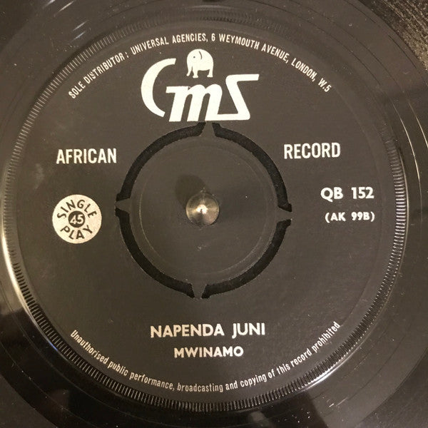 Isaya Mwinamo / Isaya Mwinamo : Julieta Uko Wapi / Napenda Jeni (7", Single)