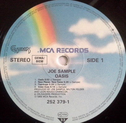 Joe Sample : Oasis (LP, Album)