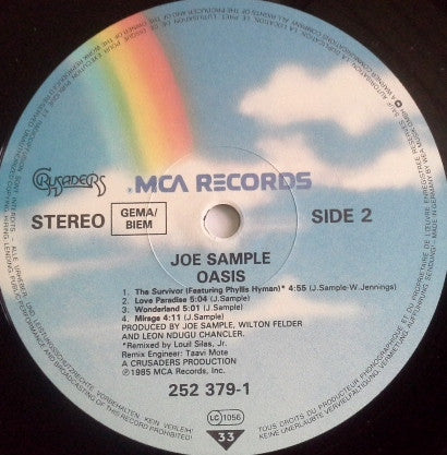 Joe Sample : Oasis (LP, Album)