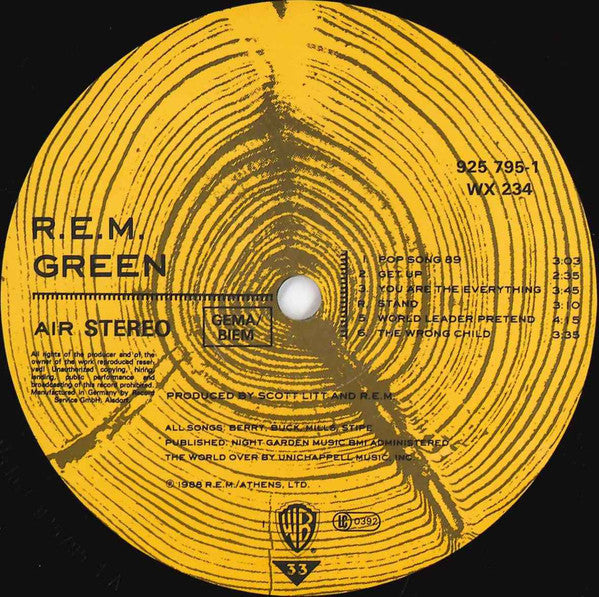 R.E.M. : Green (LP, Album)
