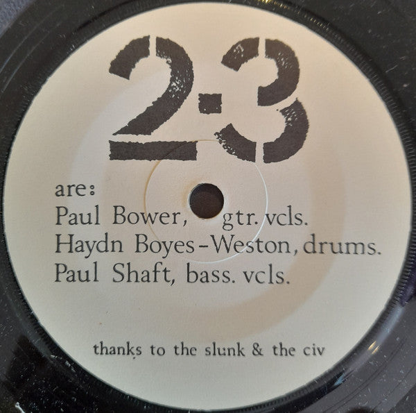 2.3 : All Time Low / Where To Now? (7", Single)