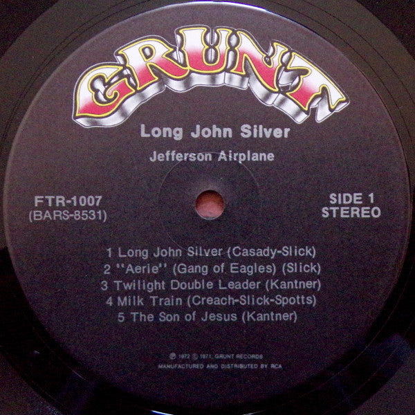 Jefferson Airplane : Long John Silver (LP, Album, Fol)