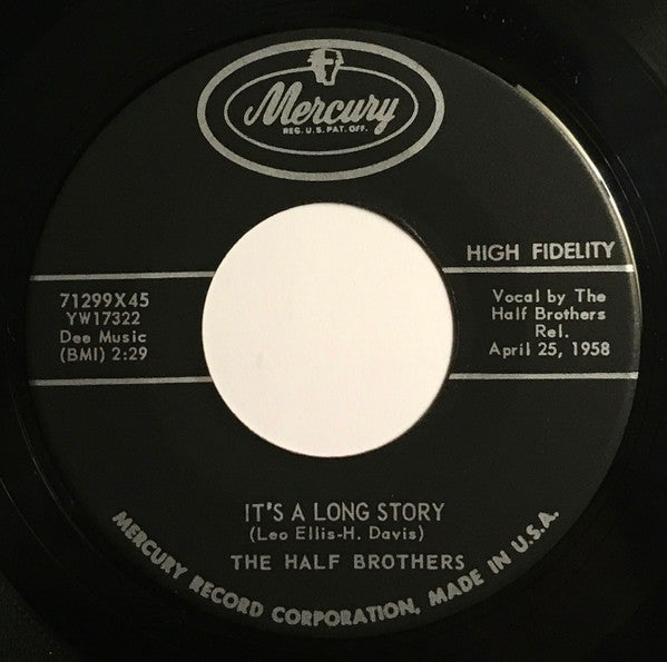 The Half Brothers : My Foolish Fling (7", Single)