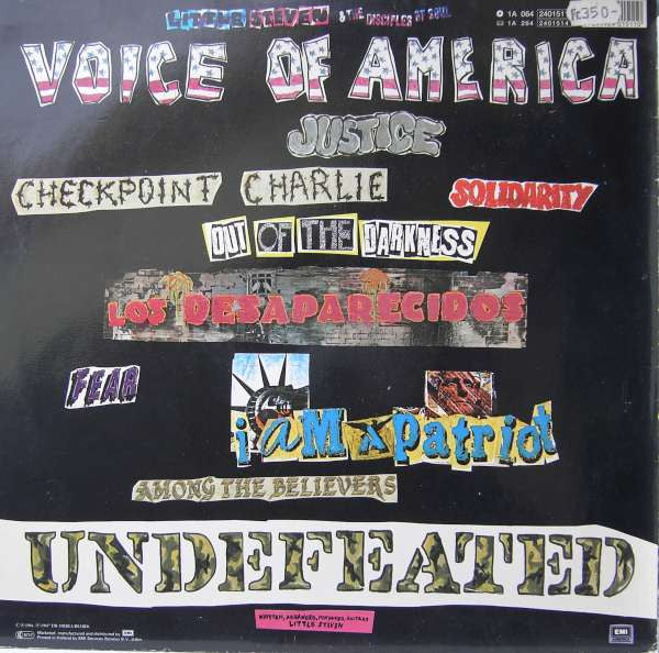 Little Steven : Voice Of America (LP, Album)