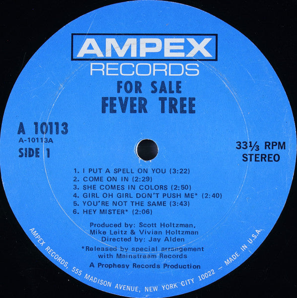 Fever Tree : For Sale (LP, Album, ARP)