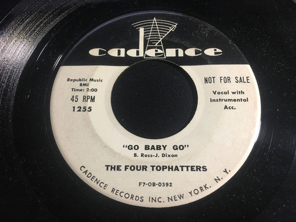 The Four Tophatters : Go Baby Go (7", Promo)