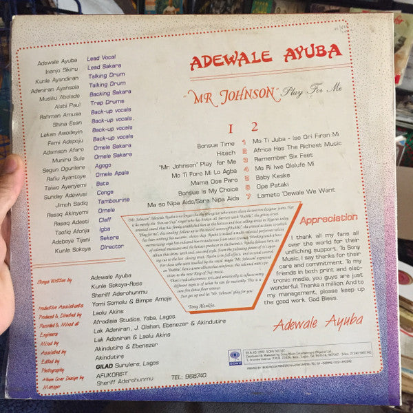 Ayuba : Mr Johnson Play For Me (LP, Album)