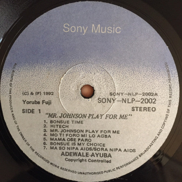 Ayuba : Mr Johnson Play For Me (LP, Album)