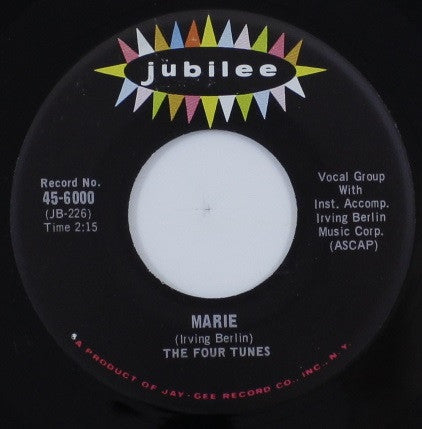 The Four Tunes : Marie / I Understand (Just How You Feel) (7")