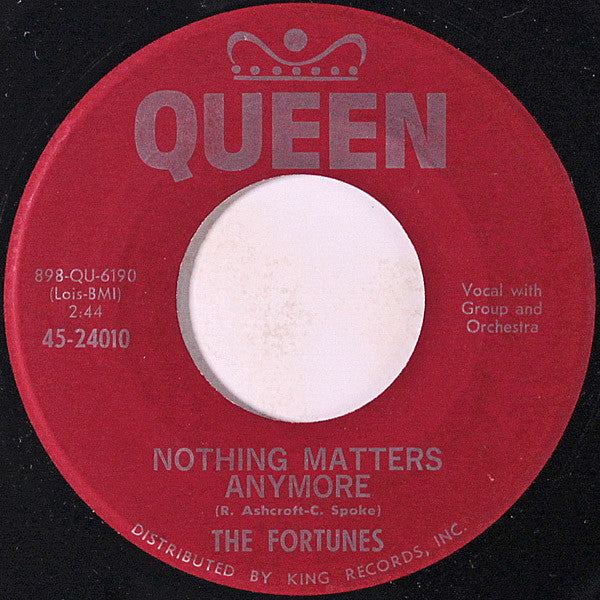 The Fortunes (18) : Ugly Duckling / Nothing Matters Anymore (7", Single)
