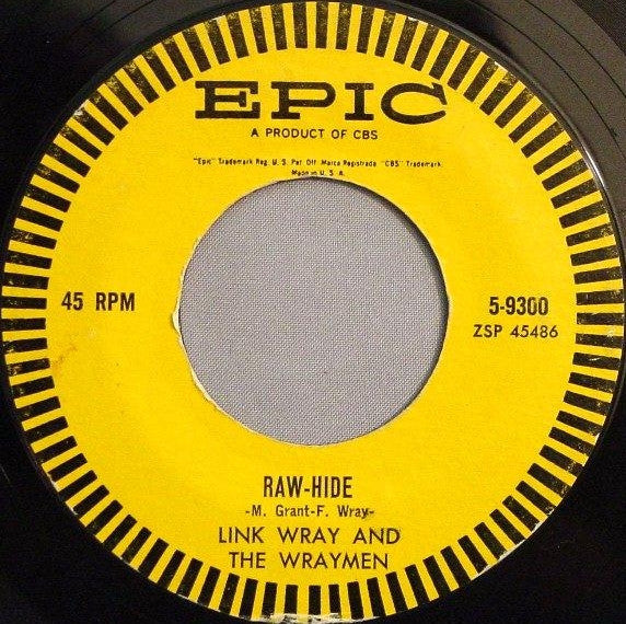 Link Wray And His Ray Men : Dixie-Doodle / Raw-Hide (7", Single, Styrene)