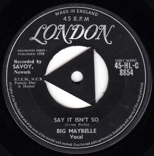 Big Maybelle : Baby Won't You Please Come Home (7", Single)