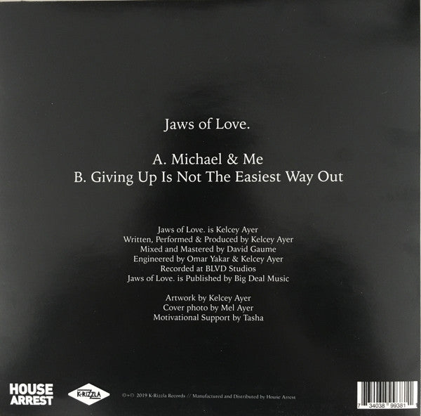 Jaws of Love. : Michael & Me /  Giving Up Is Not The Easiest Way Out (7", RSD, Ltd)